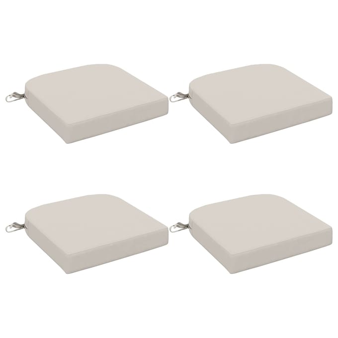 vidaXL - 4-delige - zitkussens - SOEST - 4 - pcs - 100% - Polyester - Wit