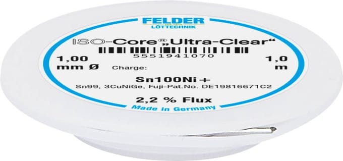 Felder LAttechnik ISOCore UltraClear Sn100Ni+ Soldeertin loo