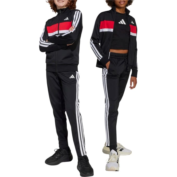 adidas  Trainingspak Seasonal Essentials Tiberio 3-Stripes Tricot Track Suit Kids