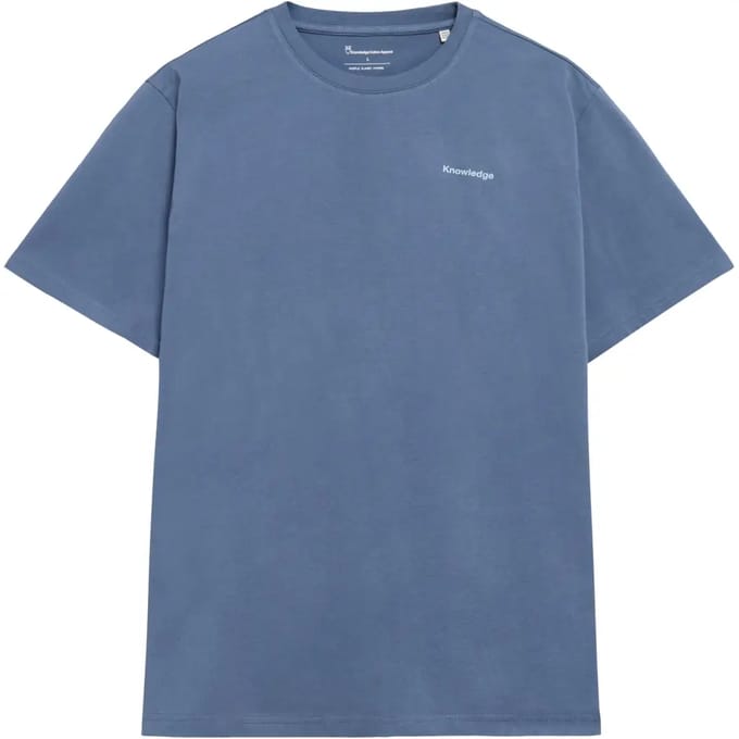 T-shirt met print op de rug biologisch katoen KnowledgeCotton Apparel