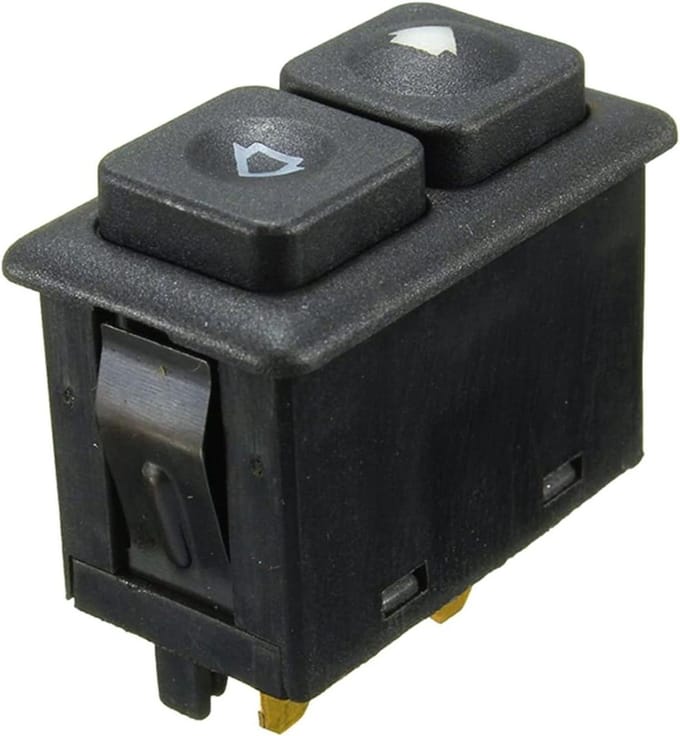 Raamschakelaar Auto - Ruitbediening - Interieur Onderdeel - 5-Pin Connector - 100 Gram - Zwart