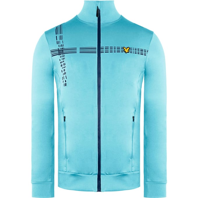 Lyle & Scott Counter Stripe Heren Lichtblauwe Midlayer
