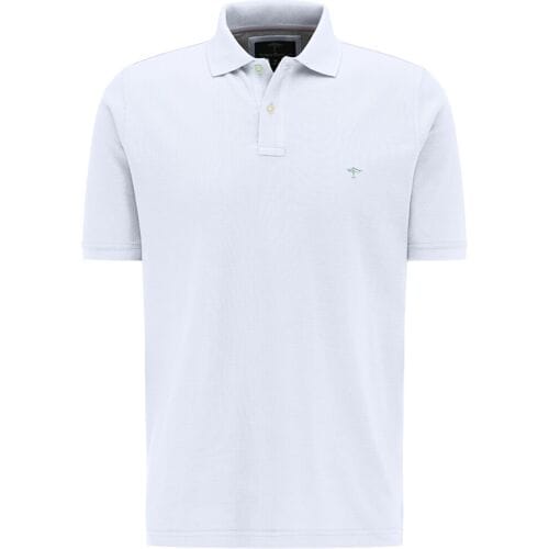 Fynch-Hatton Polo Uni Cotton Wit / male