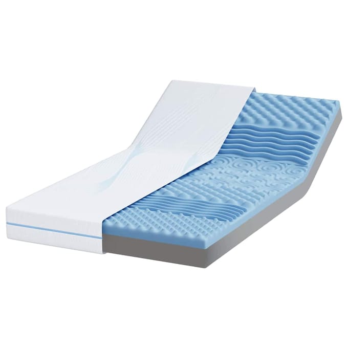 vidaXL - Matras - Medium - stevig - 100 - x - 200 - cm - Wit
