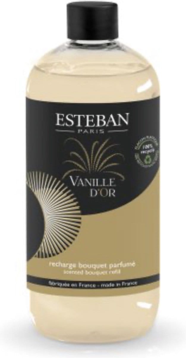 Esteban Classic Vanille d’Or Navulling geurstokjes 500ml