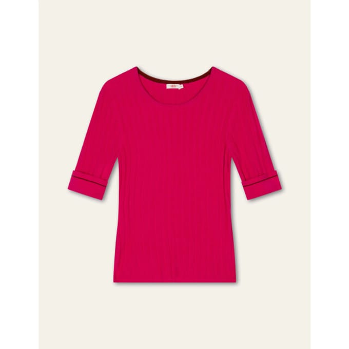 Oilily Kum kum Gebreide Top- maatXL Beetroot Paars