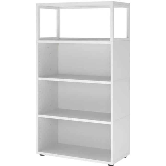 FlexWall | 4 OH | 3x kast + frame | met verstelbare poten - Wit