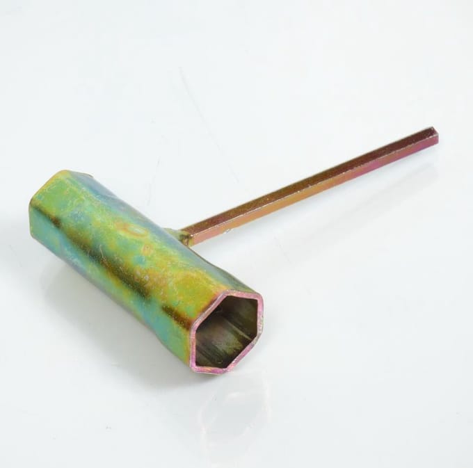 Dubbele bougiesleutel 19mm en 21mm voor motor bromfiets voor tuinmachines scooter bromfiets
