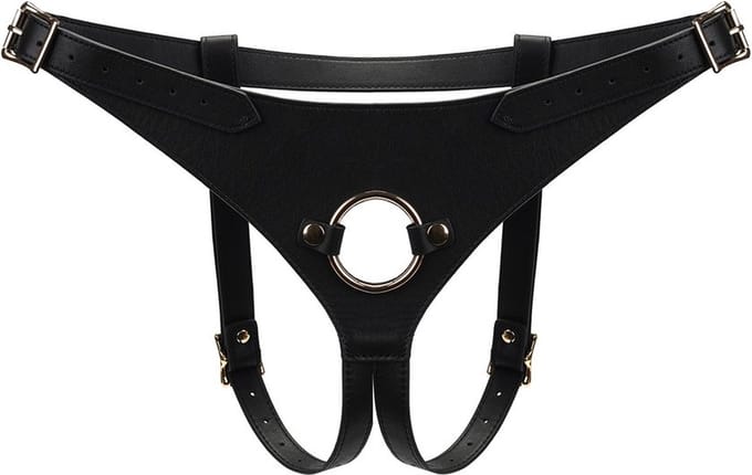 Liebe Seele - Dark Secret - Exclusief leren Strap-On Harnas
