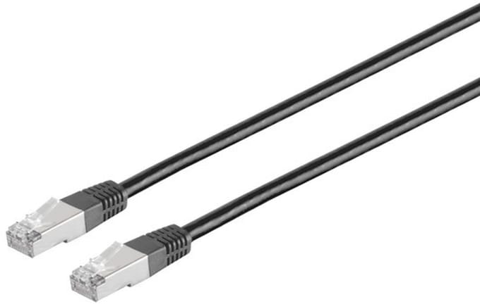 Patchkabel cat 6 S/FTP PIMF Halogenfrei schwarz 2m