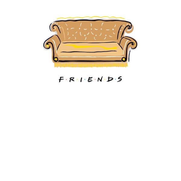 Friends Couch dames t-shirt - Wit - S