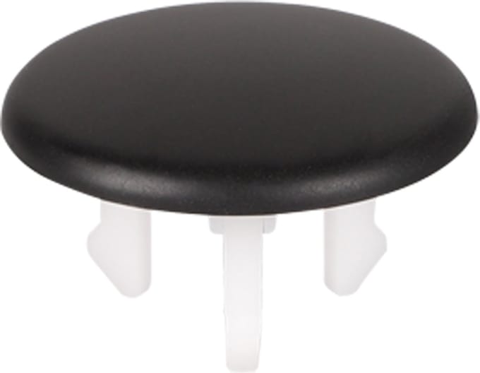 Differnz afdekkap overloop voor wasbak Ø 3,5 cm x 2 cm, mat zwart