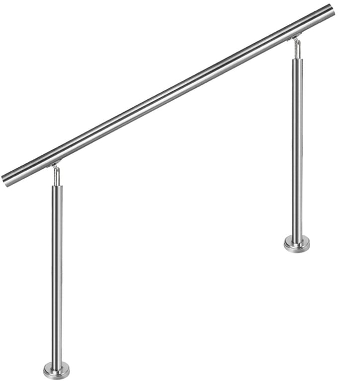 RVS Trapleuning 150 cm - Zonder Dwarsliggers - Minimalistisch Design voor Moderne Ruimtes