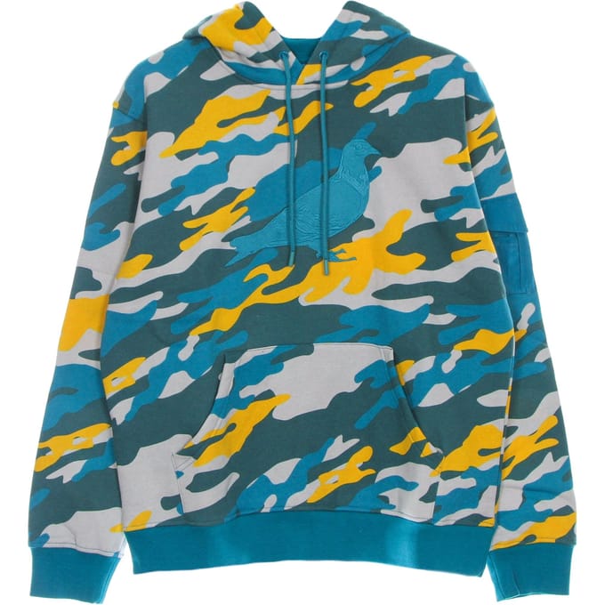Underhill Camo Hoodie Teal herenhoodie