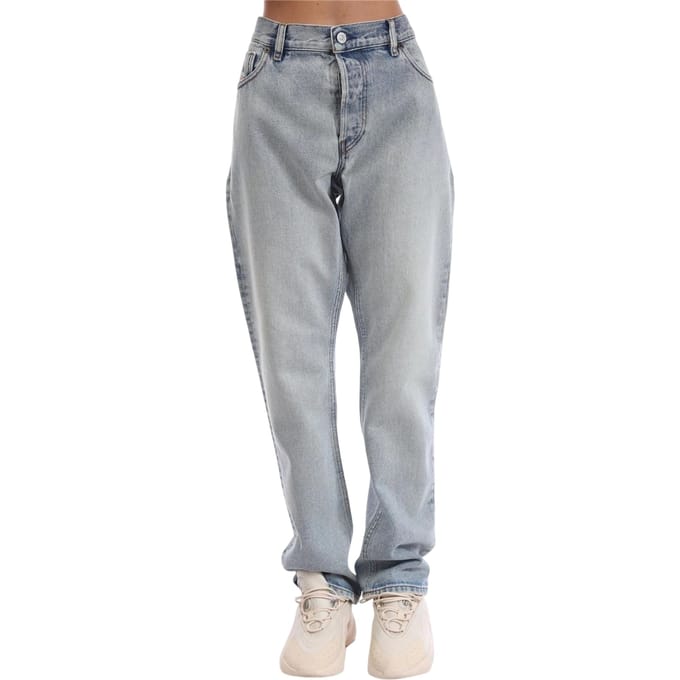 Diesel Heren Slim Jeans Katoen (Blauw)