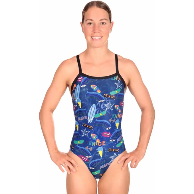 Dames zwempak uit 1 stuk Mako Nereid