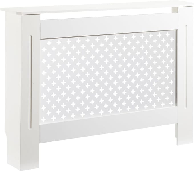 Radiatorombouw - Verwarming Bekleding - Woonruimte Verfraaien - Stabiele MDF Constructie - 112 x 19 x 82 cm - Wit