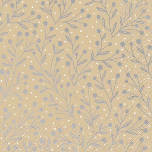 Stewo servetten kerst elegant, formaat 33 x 33 cm.
