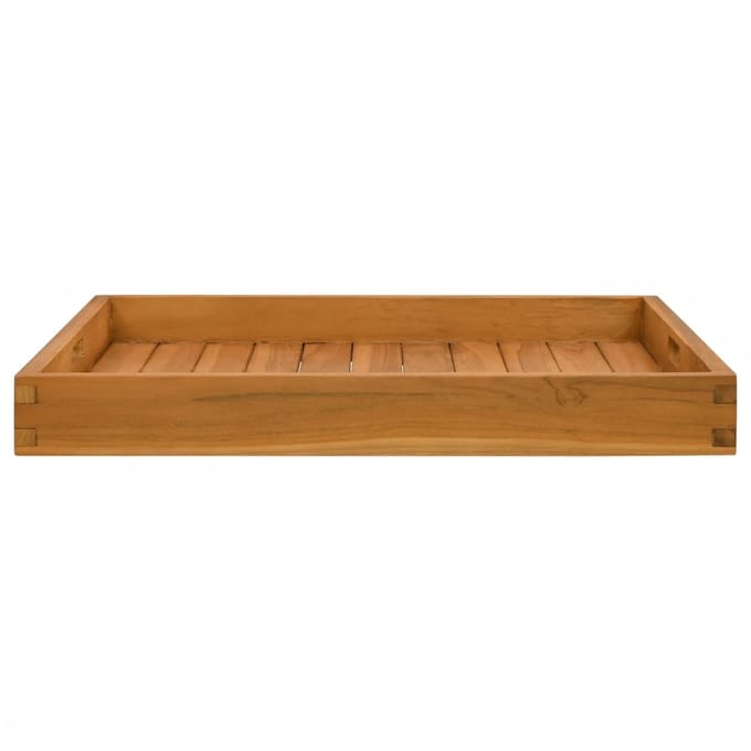 vidaXL - Dienblad - 60x60 - cm - massief - teakhout