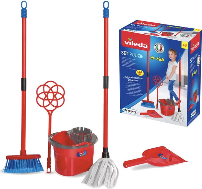 Vileda - Kinder Schoonmaakset - Rood