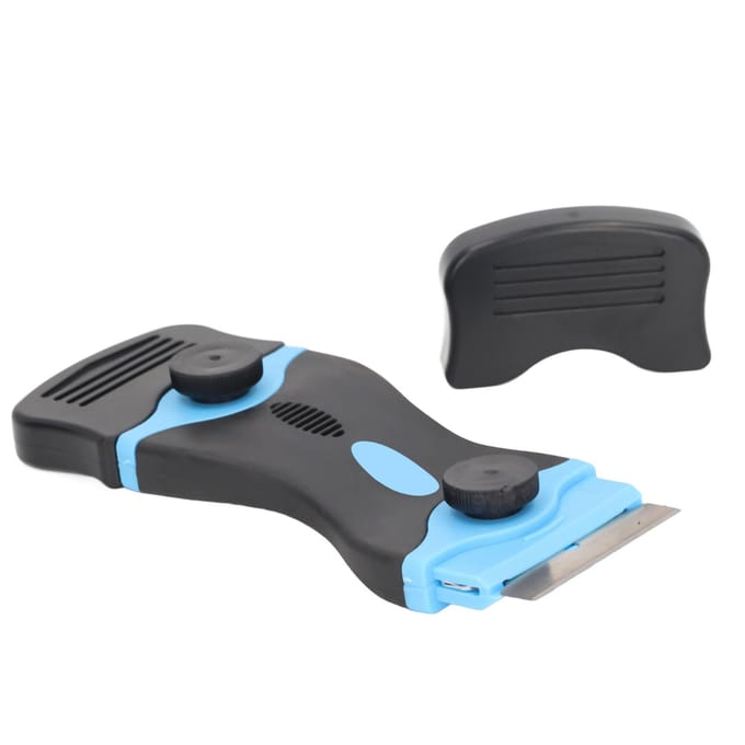 21 Stuks Set Scheermes Schraper Gereedschap Set Dubbelzijdig Handvat Vervangende Schraper Mes Bladen Schoonmaken gray