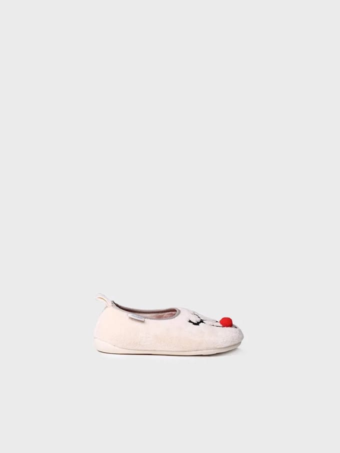 Kinderslippers in natuurlijke kleur | LUX-DR