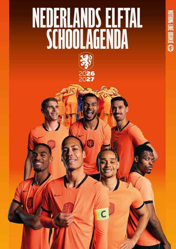 Nederlands Elftal Schoolagenda 2026-2027 - Agenda - Voetbal - School
