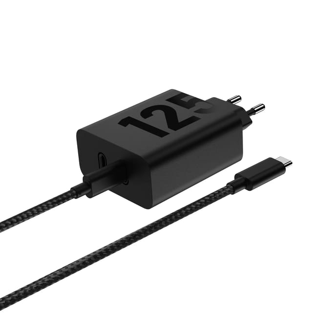 Motorola TurboPower 125W Duo Power Adapter - Black (Incl. USB-C cable)