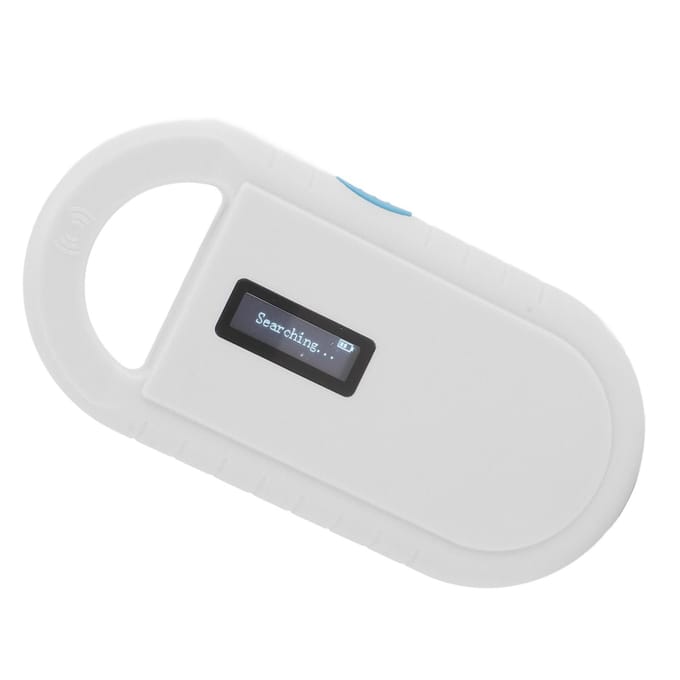 Huisdier Microchip Lezer Professioneel Handheld 134.2KHz Ingebouwde Zoemer Dier Identificatie Tag Scanner voor Hond gray