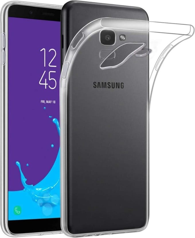 Soft Backcover Hoesje Geschikt voor: Samsung Galaxy J6 Plus 2018 - Silicone - Transparant