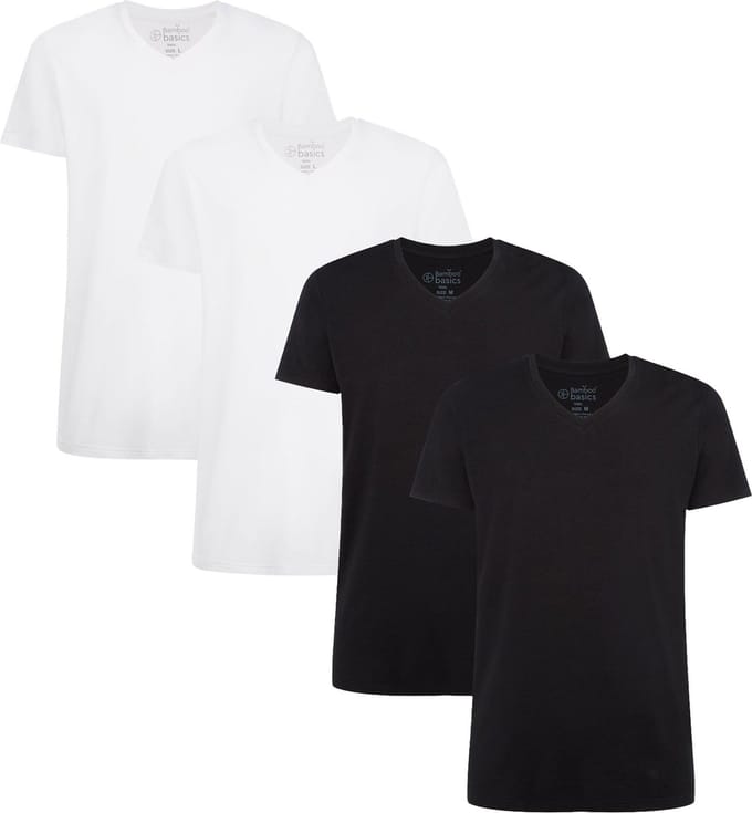 Bamboo basics T-shirt VELO Verpakking van 4