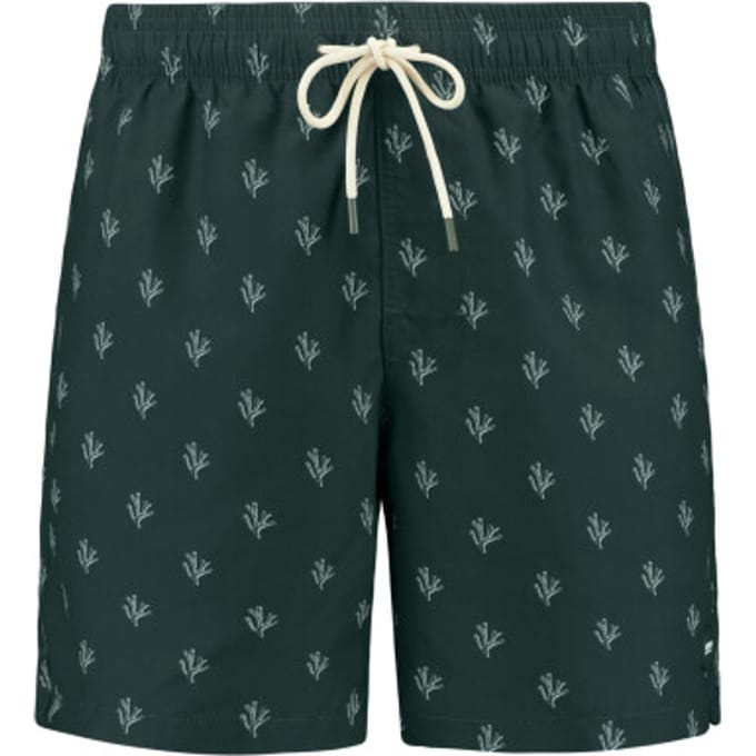 Shiwi Heren zwemshort mike 7" koraalprint donker