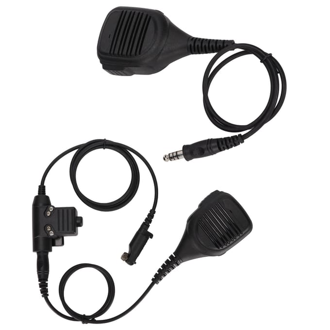 7,1 mm Schoudermicrofoon Walkie-talkie Luidsprekermicrofoon met U94 PTT voor Hytera PD600 PD602 PD605 PD662