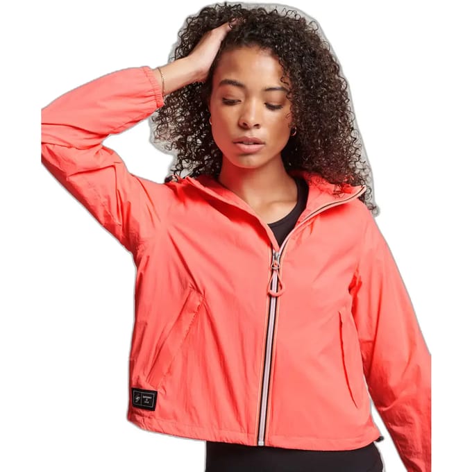 Lichtgewicht waterdicht jack met dameslogo Superdry Code Standard