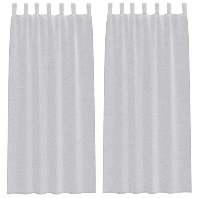 vidaXL Voile Gordijn 2 st Lichtgrijs 245 x 140 cm Polyester