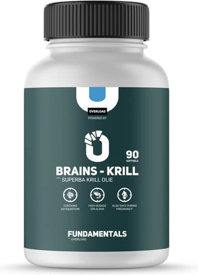 Fundamentals Omega 3 - Brains Krill Olie - Zuiver - Visolie - 90 softgels