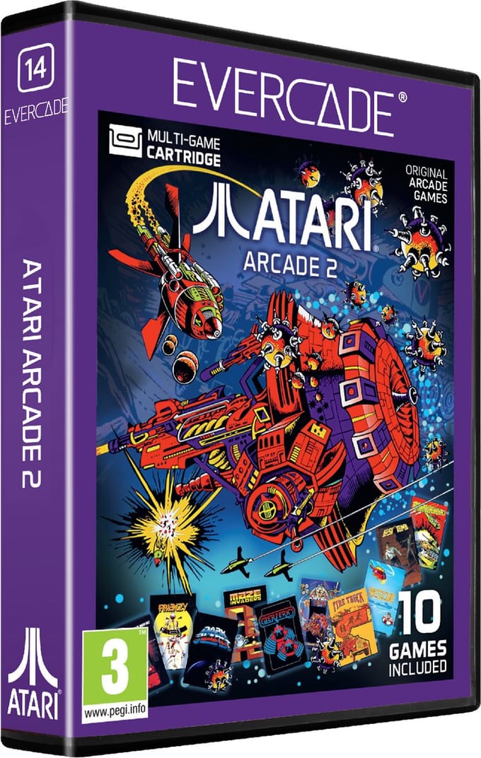 Evercade Cartridge - ATARI Arcade Collection 2 - 10 games