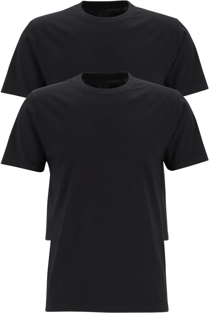 CECEBA Maverick American Heren T-shirt - 2-pack - ronde hals - Zwart