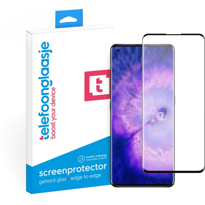 OPPO Find X5 screenprotector gehard glas Edge to Edge