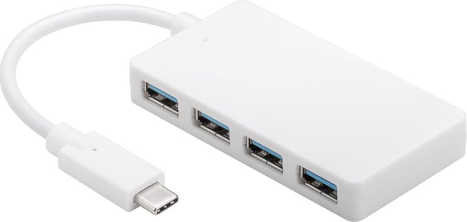 Microconnect USB3.1CUSB3 interface hub USB 3.2 Gen 1 (3.1 Gen 1) Type-C 5000 Mbit/s Wit