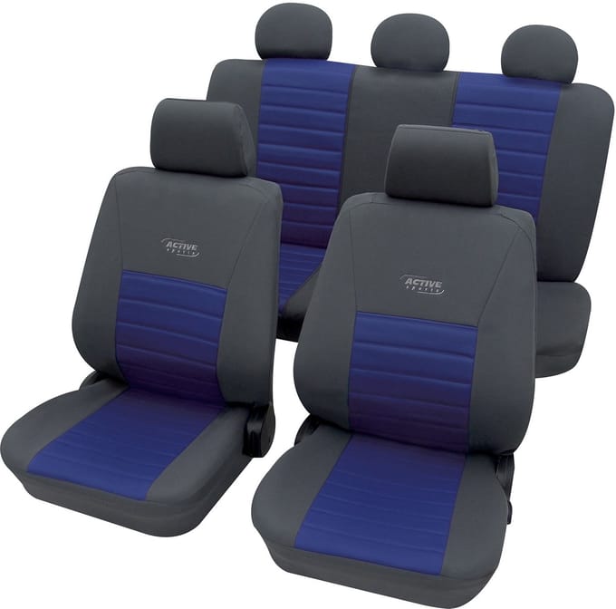 Autostoelhoezen - Active Sports - Blauw