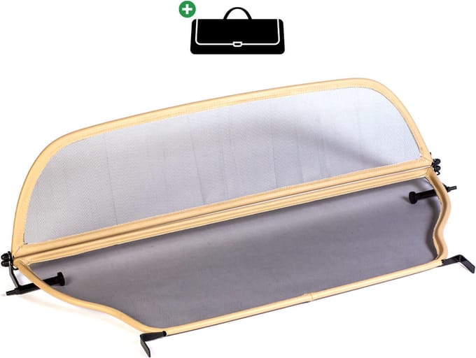 Windscherm Audi 80 | 1991 - 2000 | incl. luxe opbergtas | Beige