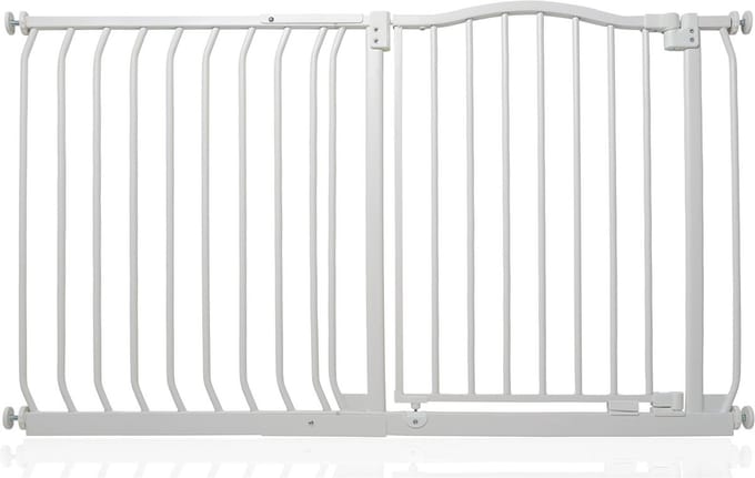 Safetots Klemhekje met Gebogen Bovenkant, 125cm - 134cm, Mat Wit