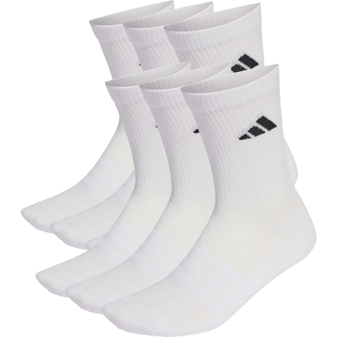 Adidas Performance Gevoerde Sokken 6 Paar - Unisex - Wit