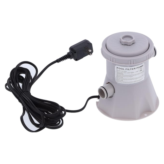 Pompe de filtration de piscine avec GFCI pour piscines hors sol Débit de la pompe 300 GPH ? white