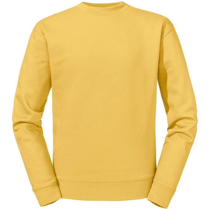 Russell Heren Authentiek Effen Sweatshirt (Mosterd)