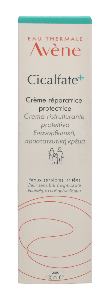 Avène Cicalfate+ Restorative Protective Cream 100ml – Moisturizer, Soothing, For Sensitive Skin, Copper-Zinc Complex, Suitable For Daily Skincare Routine