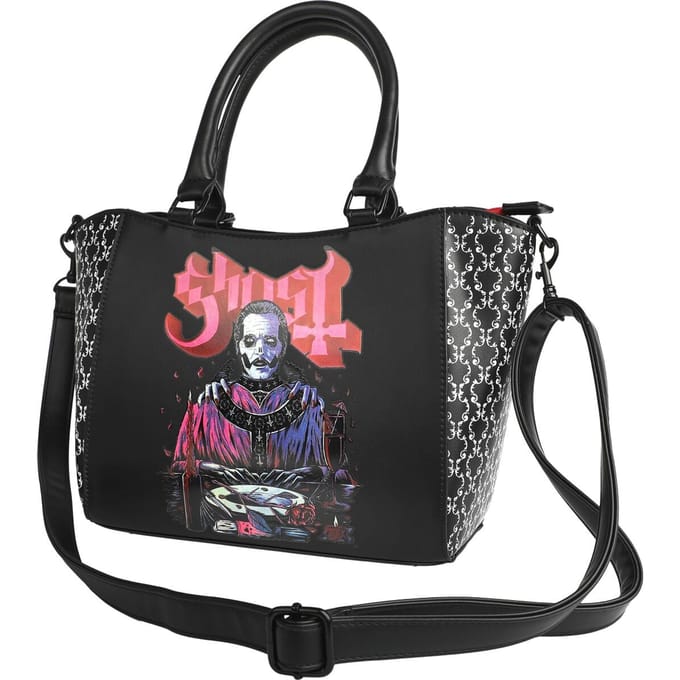 Ghost Papa Dames Handtas - zwart/wit/rood - Standard