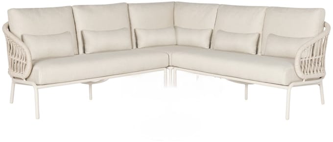 Suns Tosca hoek high lounge loungeset 3 delig camel sand rope