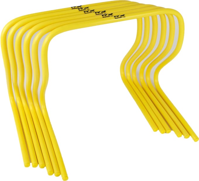 MDsport - Snelheidshordes - 42 cm - Set van 6 - Geel